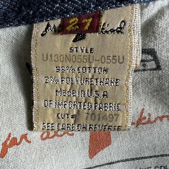 7 for all Mankind Flair Denim Jean with “A” embroidered pocket size 27 - Picture 14 of 17